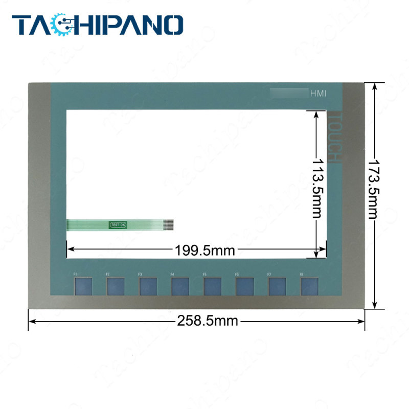 6AV2123-2JB03-0AX0 Front Pleastic Case, Touch Screen Panel, Membrane Keypad, LCD Display For 6AV2 123-2JB03-0AX0 SIMATIC HMI KTP900 Basic