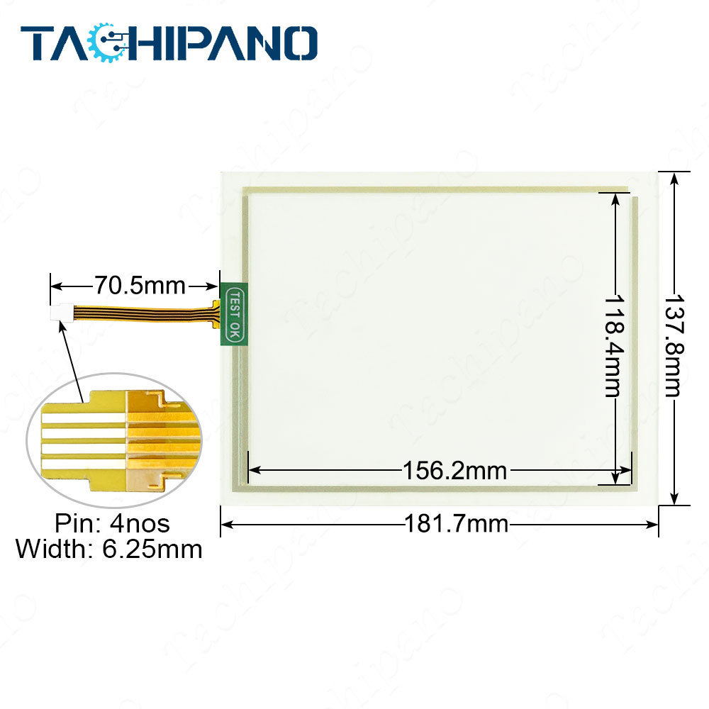 A5E00363443 for Touch screen panel + Membrane Keypad