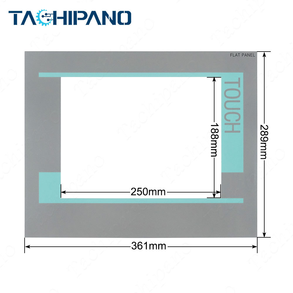 6AV7861-1AA00-0AA0 Touch screen panel, Protective film for 6AV7 861-1AA00-0AA0 SIMATIC Flat Panel 12"