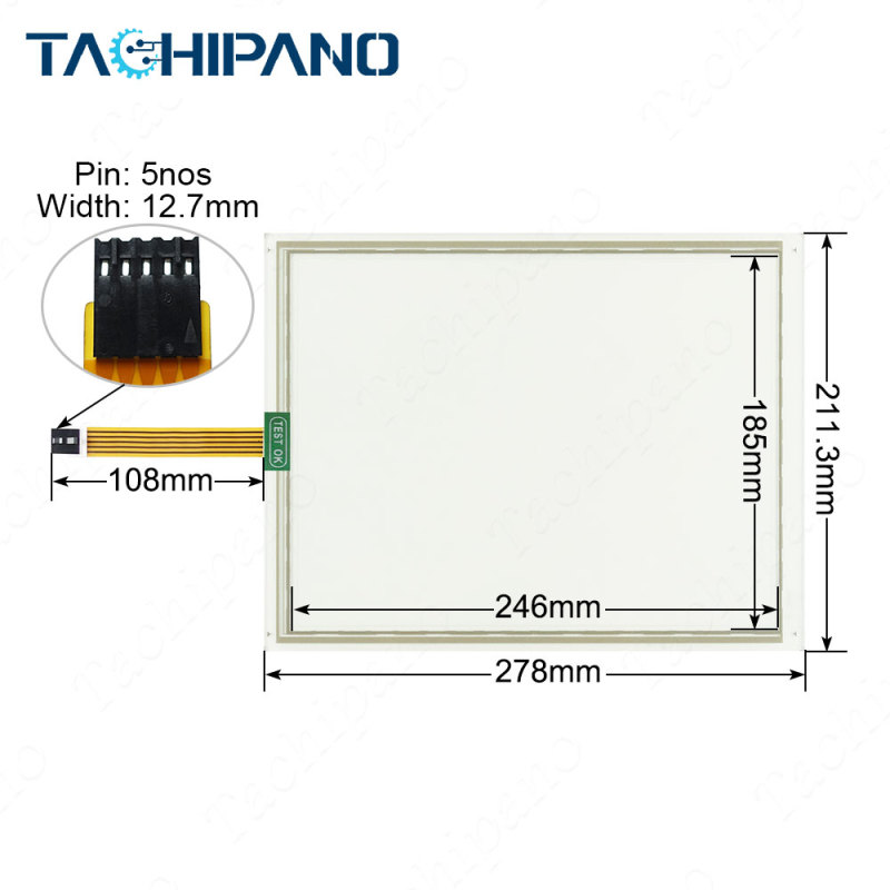 6AV7861-1AA00-0AA0 Touch screen panel, Protective film for 6AV7 861-1AA00-0AA0 SIMATIC Flat Panel 12"