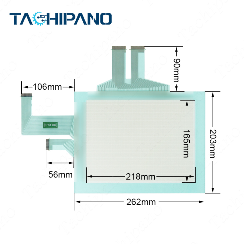 NS10-TV00 NS10-TV00-V1 NS10-TV00-V2 for Touch Screen Panel with Front Overlay