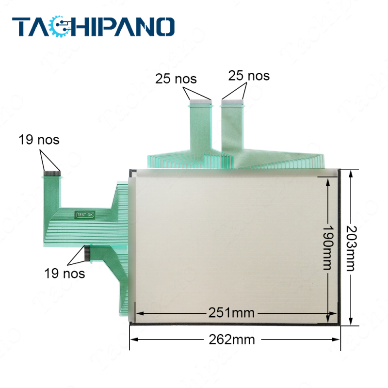 NS12-TS00 NS12-TS00-V1 NS12-TS00-V2 for Touch Screen Panel, Protective Film