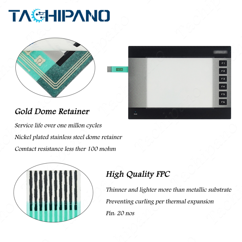 NQ5-TQ010-B NQ5TQ010B Touch Screen with Membrane keypad switch