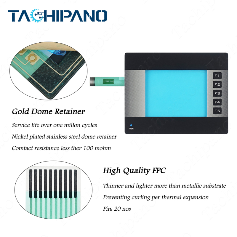 NQ3-TQ000-B NQ3-TQ010-B for Touch Screen Glass, Membrane keypad switch