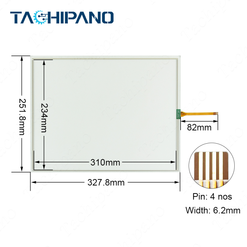 NSA-TX151S NSATX151S for Touch Screen Glass, Protective film Overlay