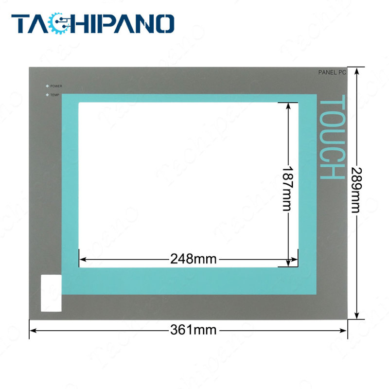 6AV7800-0BB10-1AA0 Touch screen panel, Protective film for 6AV7 800-0BB10-1AA0 Panel PC 12"