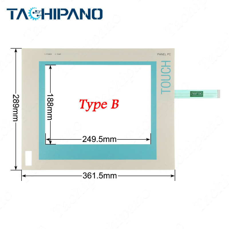 6AV7612-0AA12-0CE0 Touch screen panel, Protective film for 6AV7 612-0AA12-0CE0 Panel PC 12"