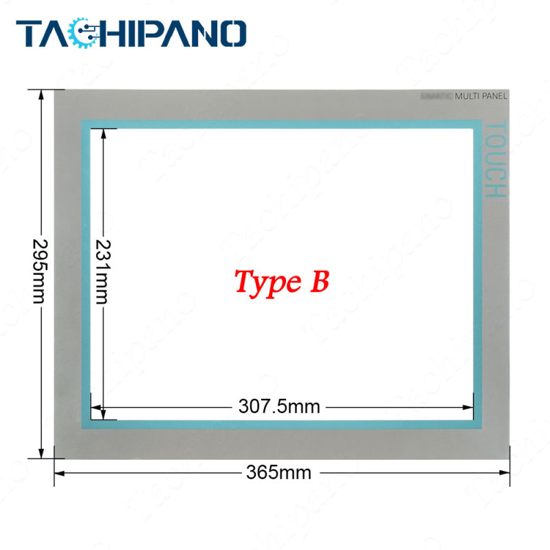 6AV7884-2AG10-2BA0 Touch screen panel, Protective film overlay for 6AV7 884-2AG10-2BA0 Panel PC 15&quot;