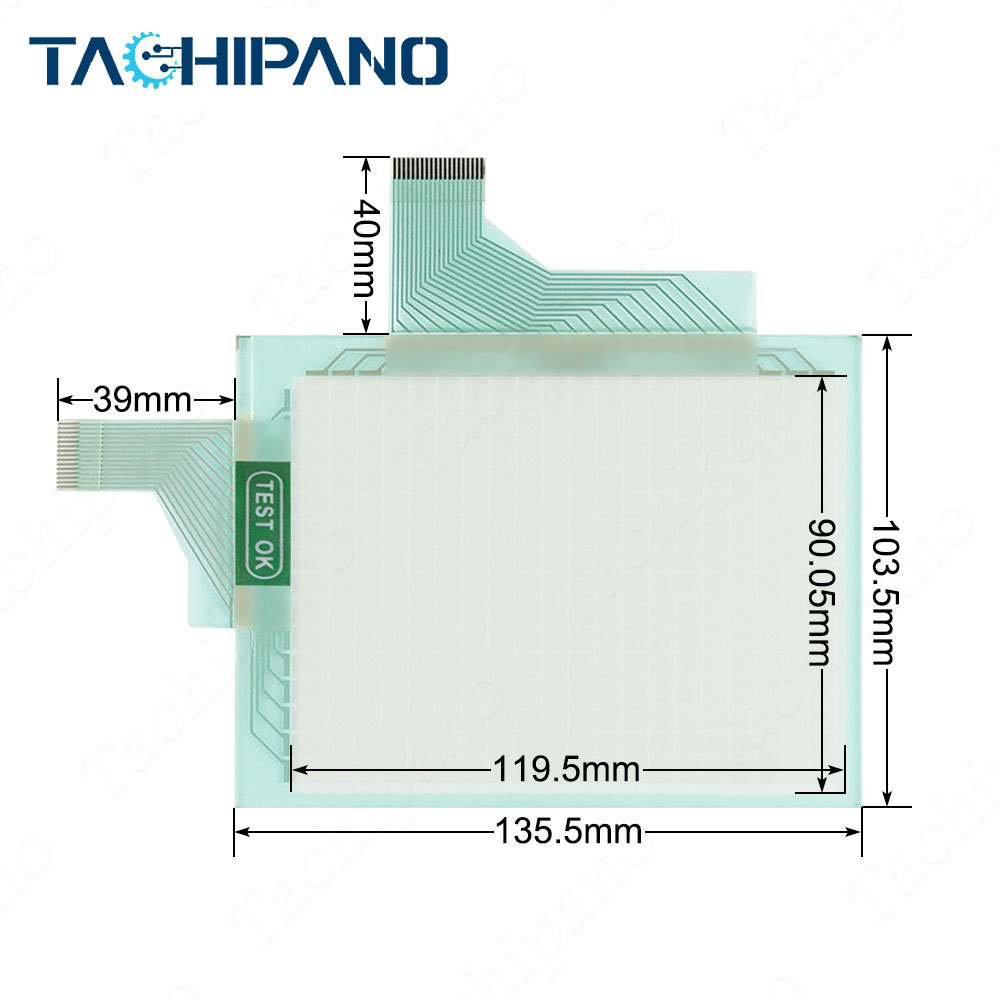 GT1150-QLBD GT1150QLBD for Touch screen panel glass with Protective film overlay