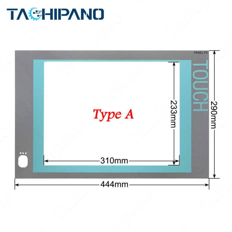 6AV7884-2AG10-2BA0 Touch screen panel, Protective film overlay for 6AV7 884-2AG10-2BA0 Panel PC 15"