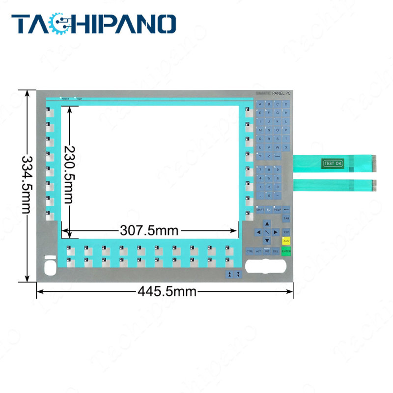 6AV7823-0AA00-1AC0 Membrane Switch for 6AV7 823-0AA00-1AC0 Panel PC 15" Keypad Keyboard