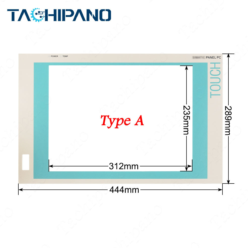 6AV7724-3BC10-0AC0 Touch screen panel, Protective film overlay for 6AV7 724-3BC10-0AC0 Panel PC 15"