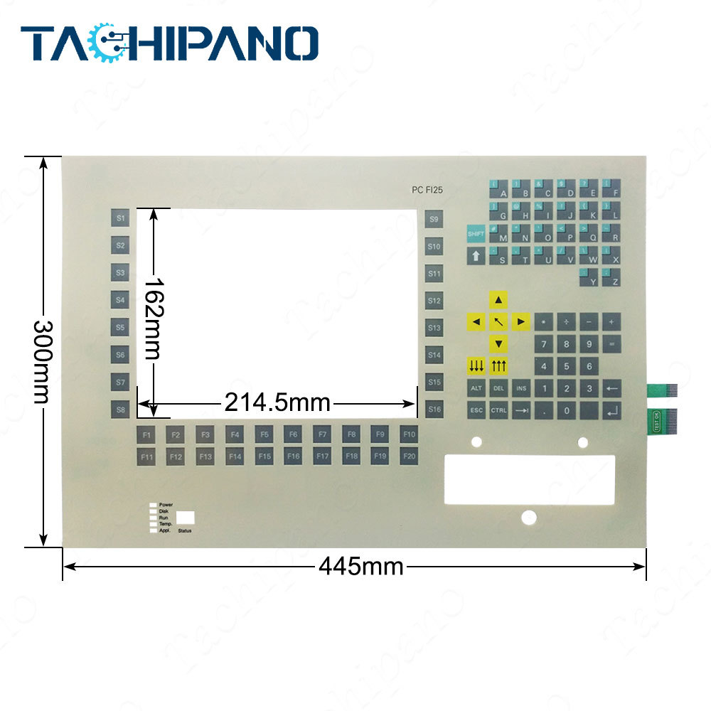 6ES7642-2AB00 Membrane Switch Keypad Keyboard for 6ES7642-2AB00 Panel PC FI25