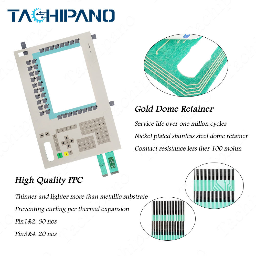 6AV7611-0AA10-0CE0 Membrane Switch Keypad Keyboard for 6AV7 611-0AA10-0CE0 Panel PC 670 10"