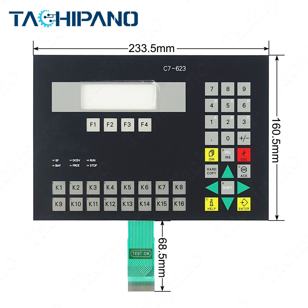 6ES7623-1AE00-0AE3 Front Pleastic Case, Membrane Keypad For 6ES7 623-1AE00-0AE3 C7-623