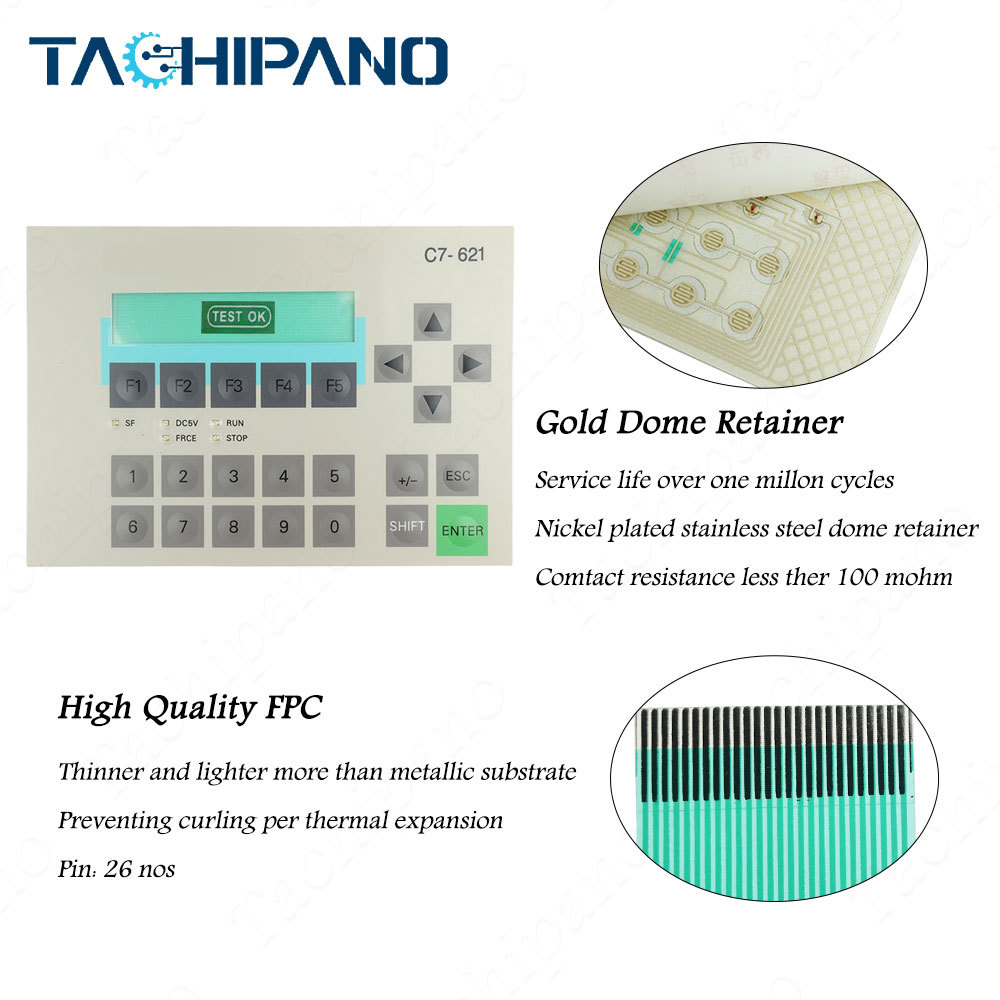 6ES7621-1AD00-0AE3 Front Pleastic Case, Membrane Keypad For 6ES7 621-1AD00-0AE3 C7-621