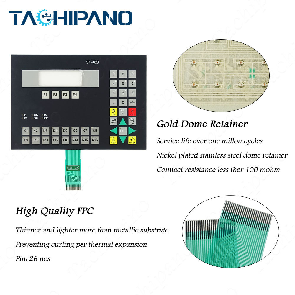6ES7623-1AE00-0AE3 Front Pleastic Case, Membrane Keypad For 6ES7 623-1AE00-0AE3 C7-623