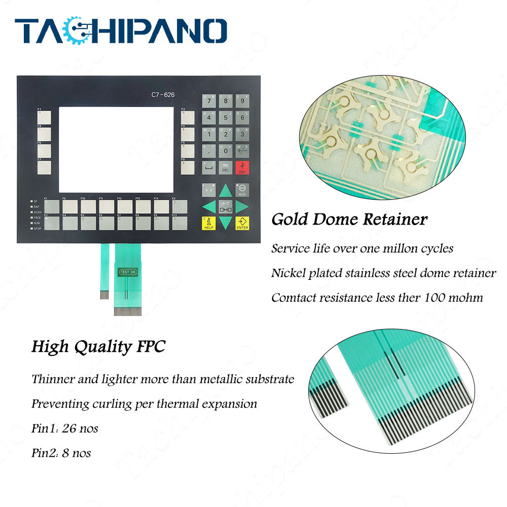 6ES7626-1AG00-0AE3 Front Pleastic Case, Membrane Keypad For 6ES7 626-1AG00-0AE3 C7-626