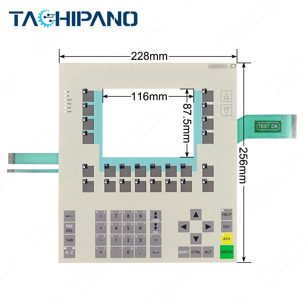 6ES7635-2EC00-0AE3 Front Pleastic Case, Membrane Keypad For 6ES7 635-2EC00-0AE3 C7-635