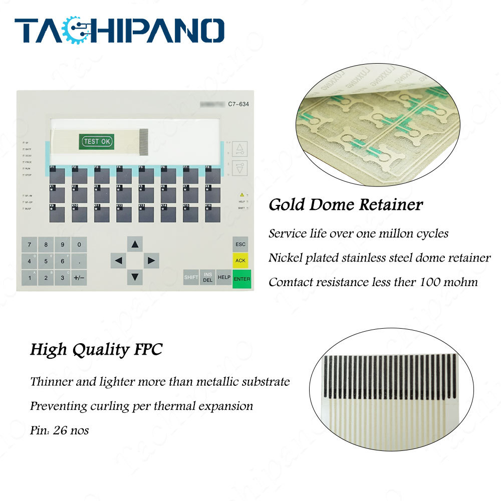 6ES7634-1DF00-0AE3 Front Pleastic Case, Membrane Keypad For 6ES7 634-1DF00-0AE3 C7-634