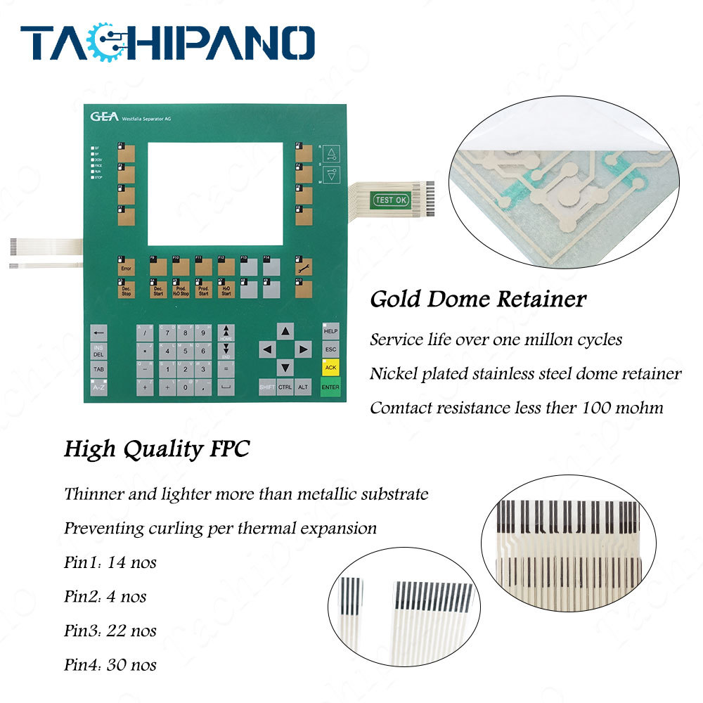 6ES7635-2EC00-0AE3 Front Pleastic Case, Membrane Keypad For 6ES7 635-2EC00-0AE3 C7-635