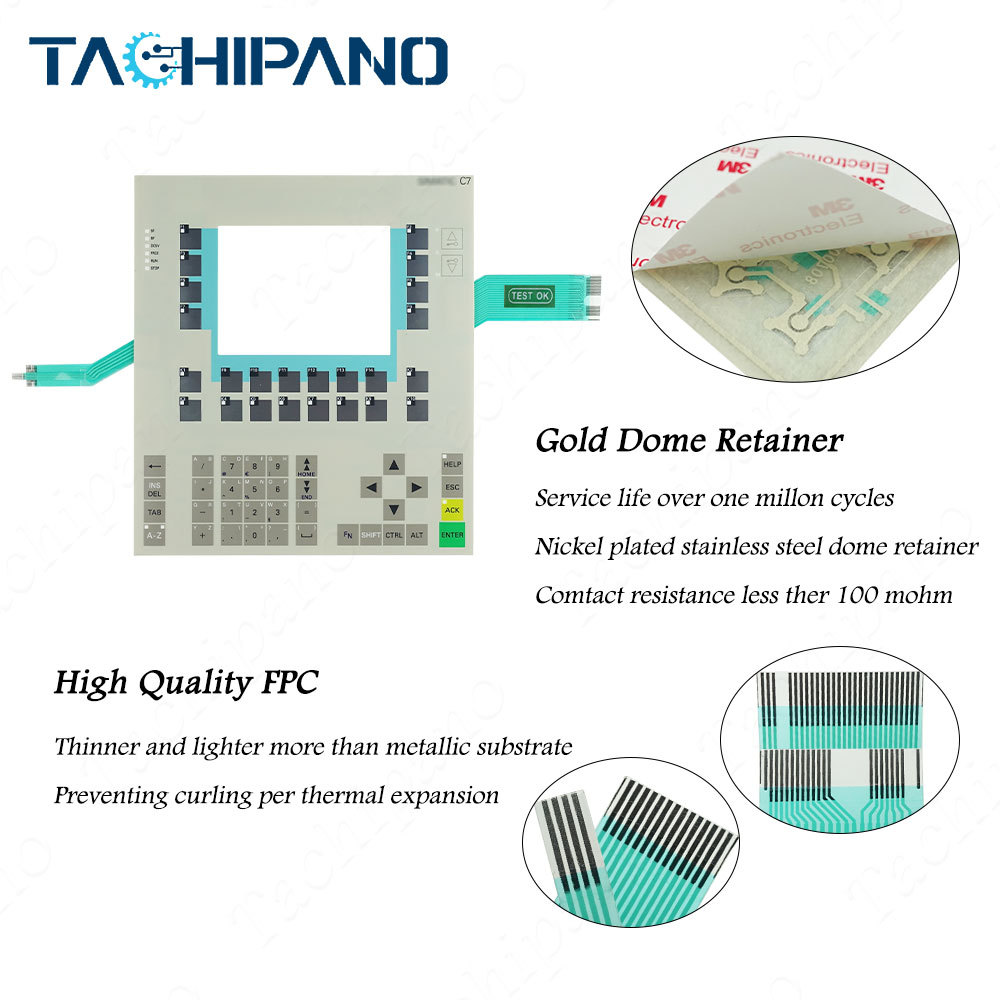 6ES7636-2EC00-0AE3 Membrane Switch for 6ES7 636-2EC00-0AE3 C7-636 Keypad Keyboard