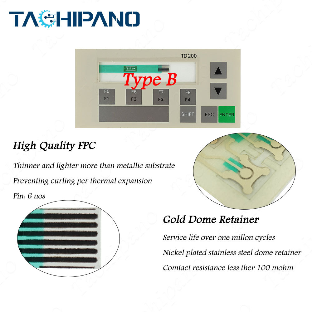 6ES7272-0AA00-0YA0 Plastic housing Case, Membrane Keypad Switch for 6ES7 272-0AA00-0YA0 SIMATIC S7 TD 200