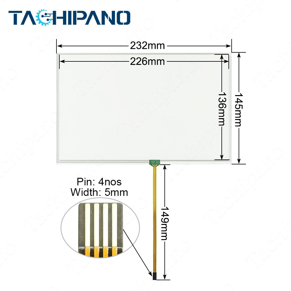 6AV6648-0AE11-3AX0 Touch screen panel, Protective film for 6AV6 648-0AE11-3AX0 HMI SMART 1000