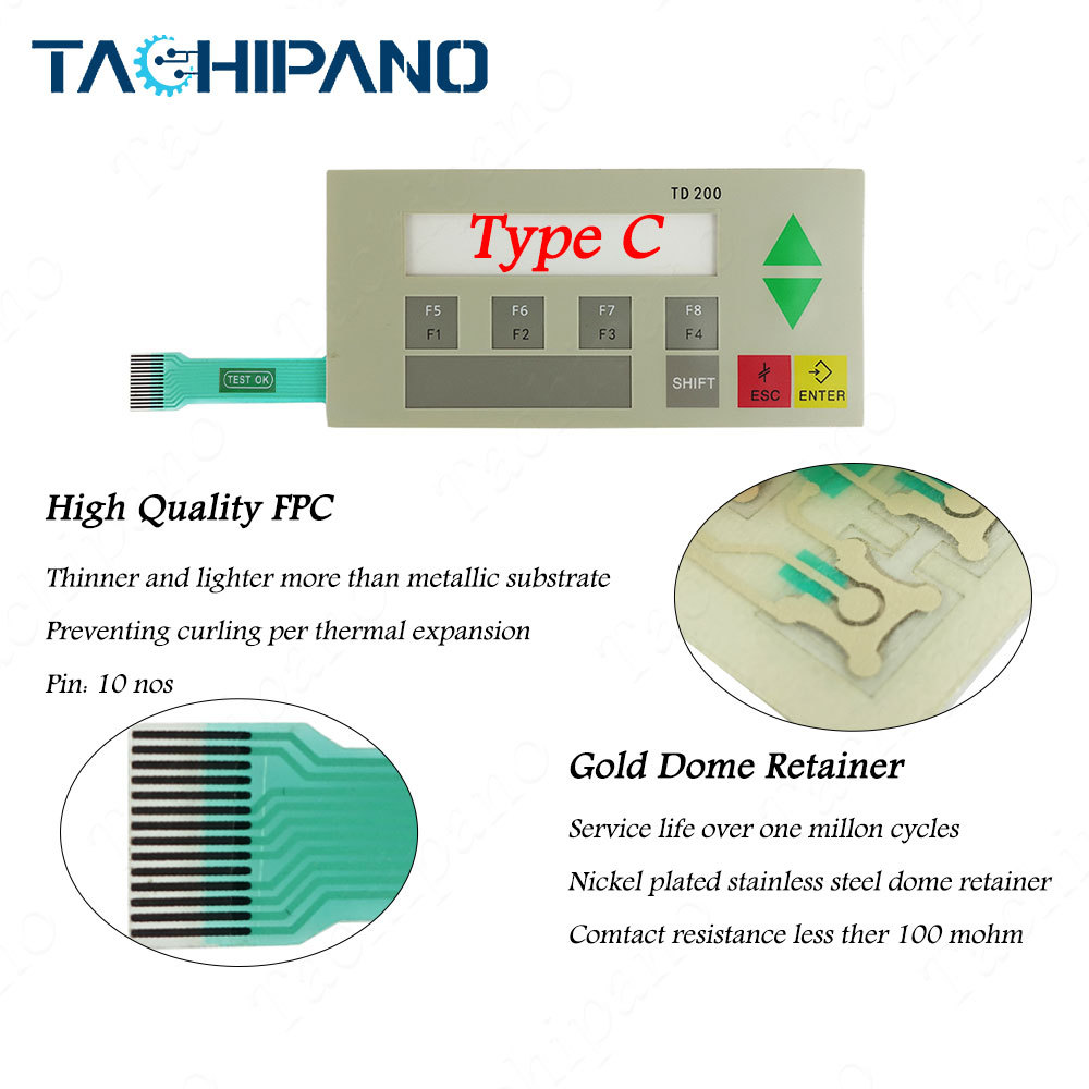 6ES7272-0AA00-0YA0 Plastic housing Case, Membrane Keypad Switch for 6ES7 272-0AA00-0YA0 SIMATIC S7 TD 200