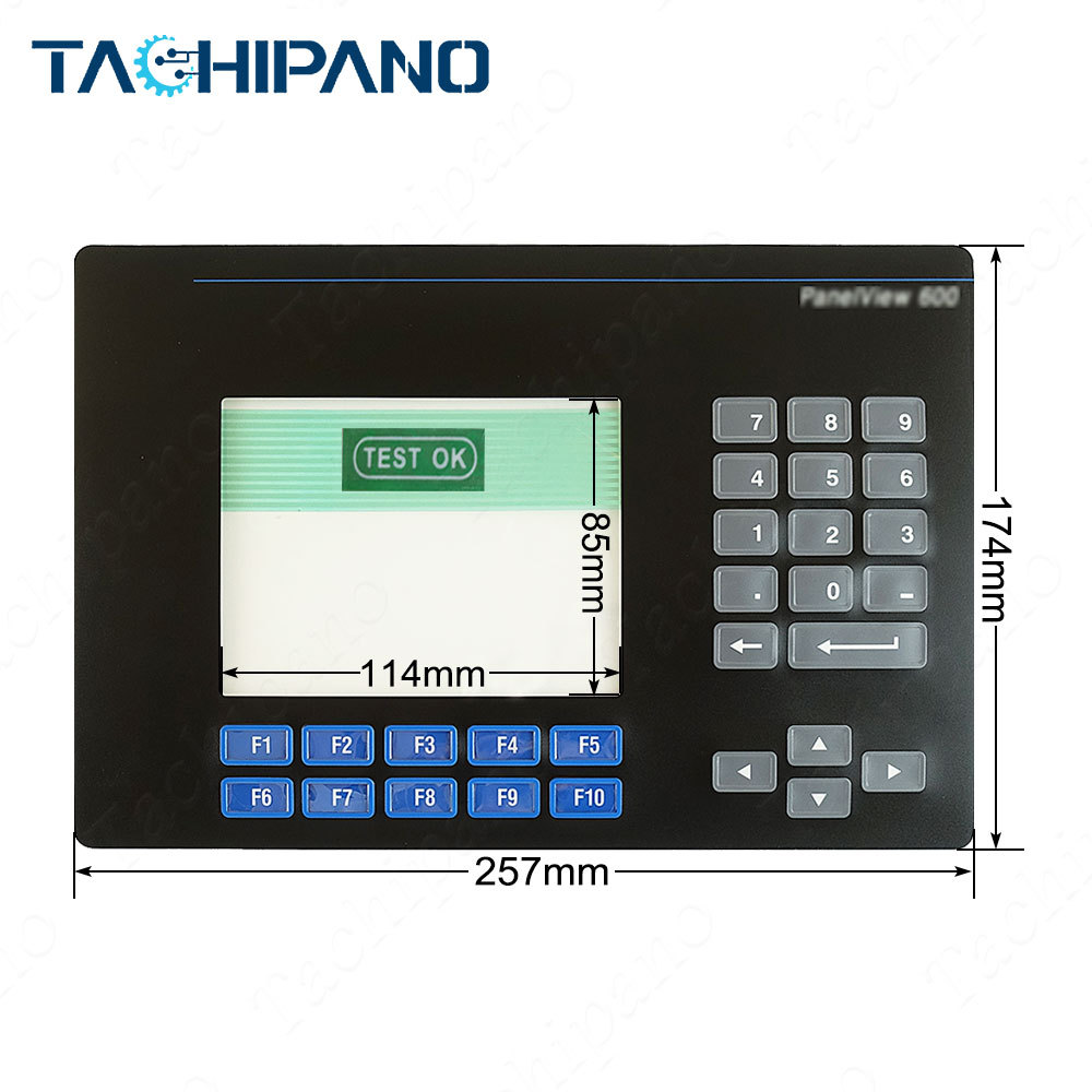 2711-K6C1 2711-K6C1L1 Plastic Case Cover, Membrane Keypad, Acrylic glass for 2711-K6C1 2711-K6C1L1 PanelView Standard 600 Color