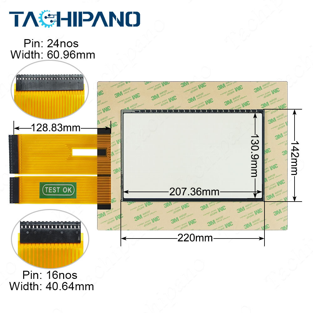 2711-T9A10 2711-T9A10L1 Touch screen panel, Protective film for 2711-T9A10 2711-T9A10L1 PanelView Standard 900 Monochrome