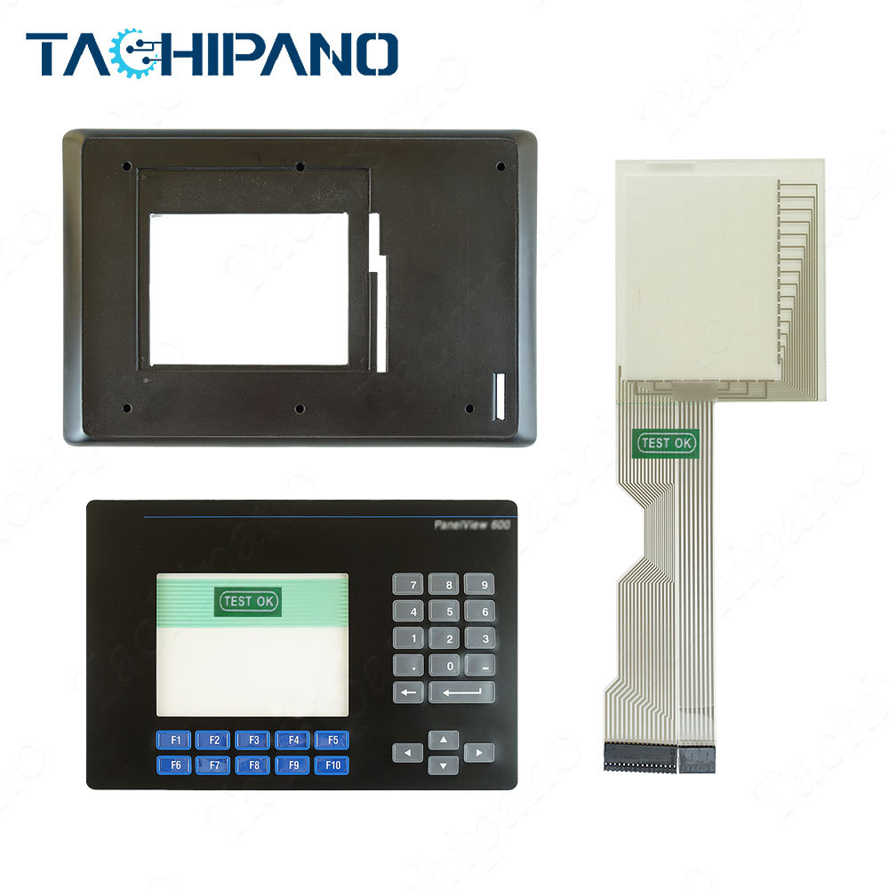 2711-B6C1 2711-B6C1X 2711-B6C1L1 Plastic Case Cover, Membrane Keypad, Touch Screen Glass for 2711-B6C1 2711-B6C1X 2711-B6C1L1 PanelView Standard 600 Color