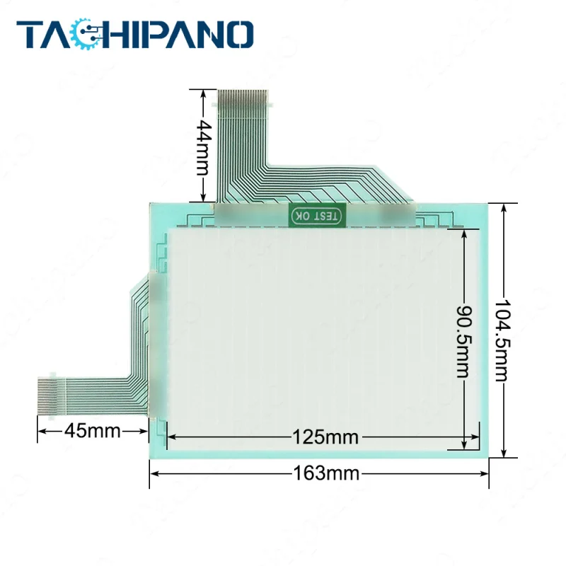 GT1155-QSBDA for Touch screen panel glass with Protective film overlay GT1155QSBDA