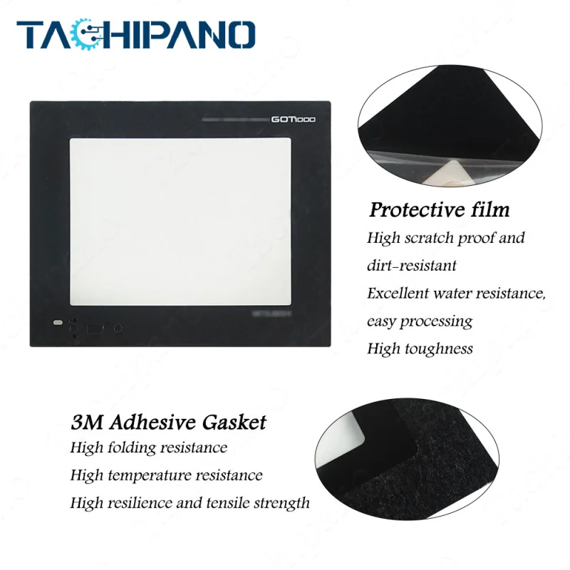 GT1155-QSBDA for Touch screen panel glass with Protective film overlay GT1155QSBDA