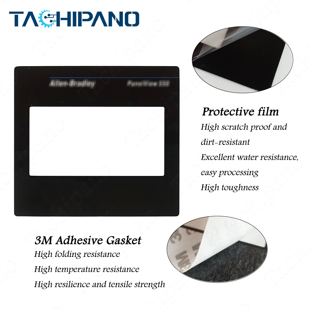 2711-T5A1L1 2711-T5A10L1 Plastic Case Cover, Touch Screen Glass, Protective Film for 2711-T5A1L1 2711-T5A10L1 PanelView Standard 550