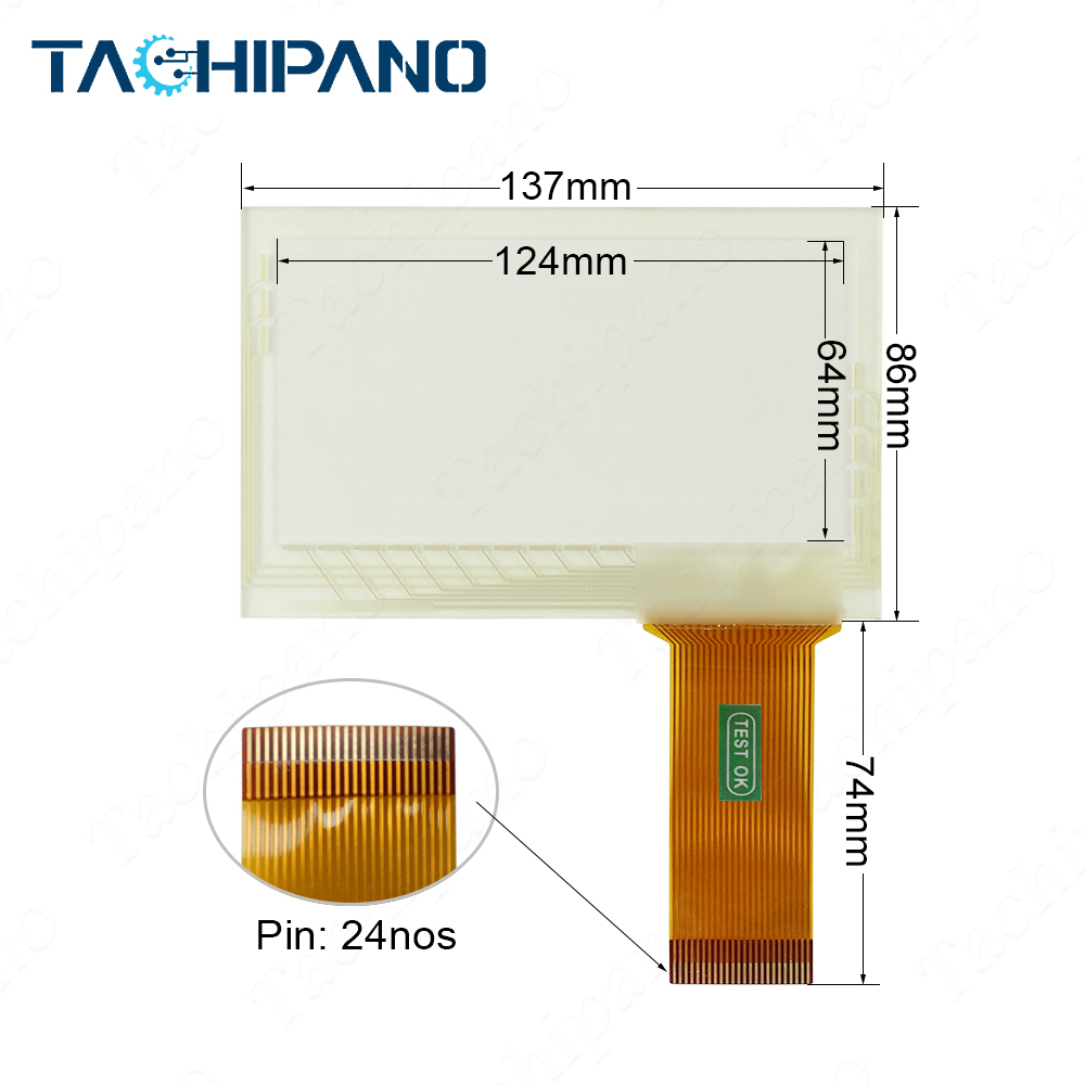 2711-T5A1L1 2711-T5A10L1 Plastic Case Cover, Touch Screen Glass, Protective Film for 2711-T5A1L1 2711-T5A10L1 PanelView Standard 550