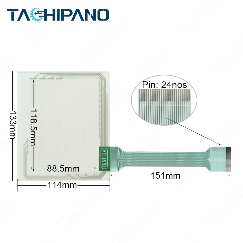 2711-T6C1L1 2711-T6C10L1 Plastic Case Cover, Touch Screen Glass, Protective Film for 2711-T6C1L1 2711-T6C10L1 PanelView Standard 600