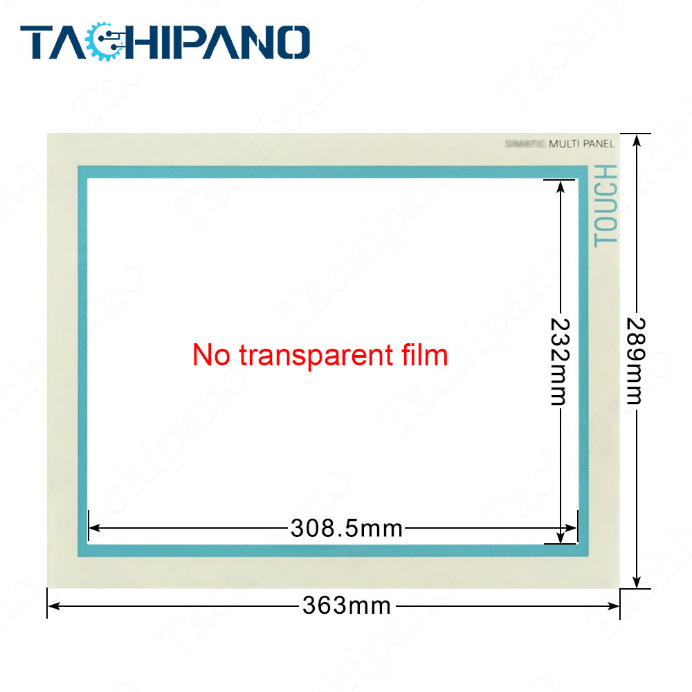 6AV6545-0DB10-0AX0 Touch screen panel with Protective overlay film for 6AV6 545-0DB10-0AX0 MP370 15"