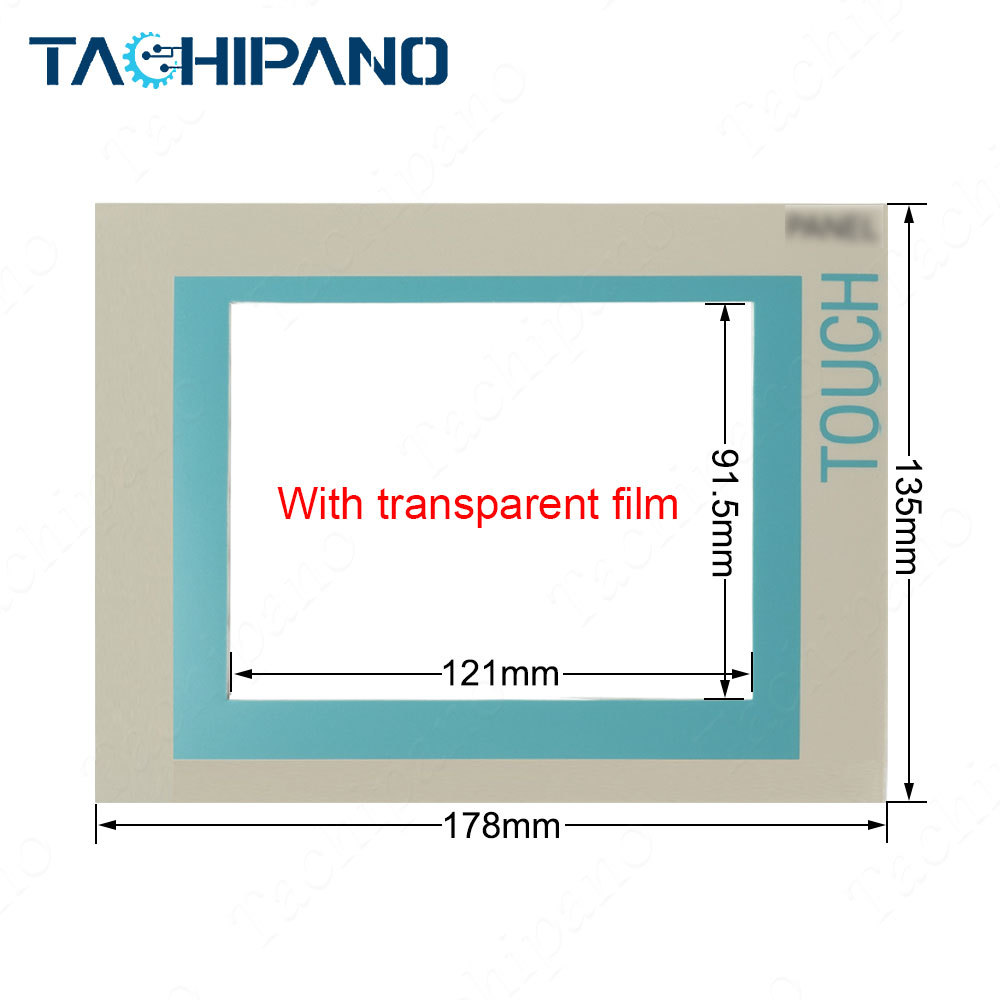 Plastic case cover for 6AV6 545-0CA10-0AX0 6AV6545-0CA10-0AX0 TP270 6 Touch screen glass +Protective overlay