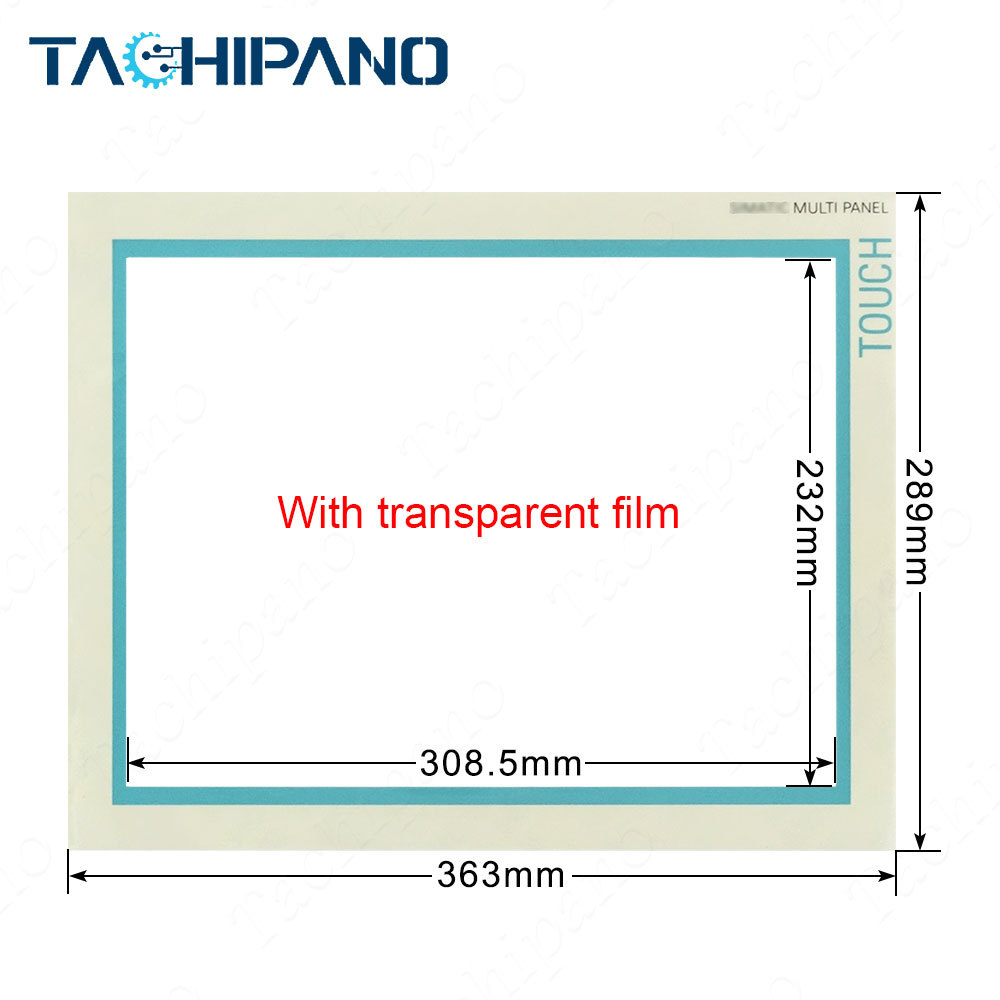 6AV6545-6DB10-0BS0 Touch screen panel with Protective overlay film for 6AV6 545-6DB10-0BS0 MP370 15"