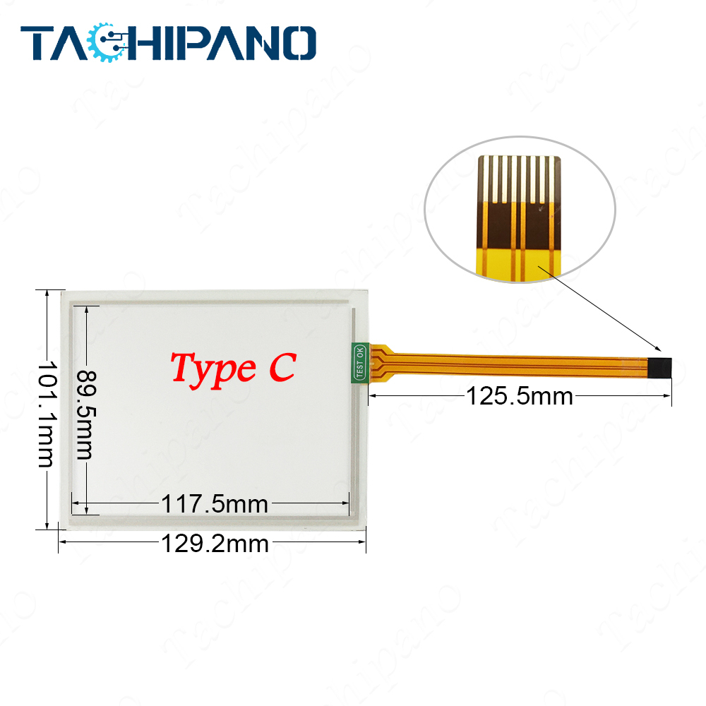 2711P-B6C20A 2711P-B6C20D Plastic Case, Touch Screen, Membrane Keypad for PanelView Plus 600