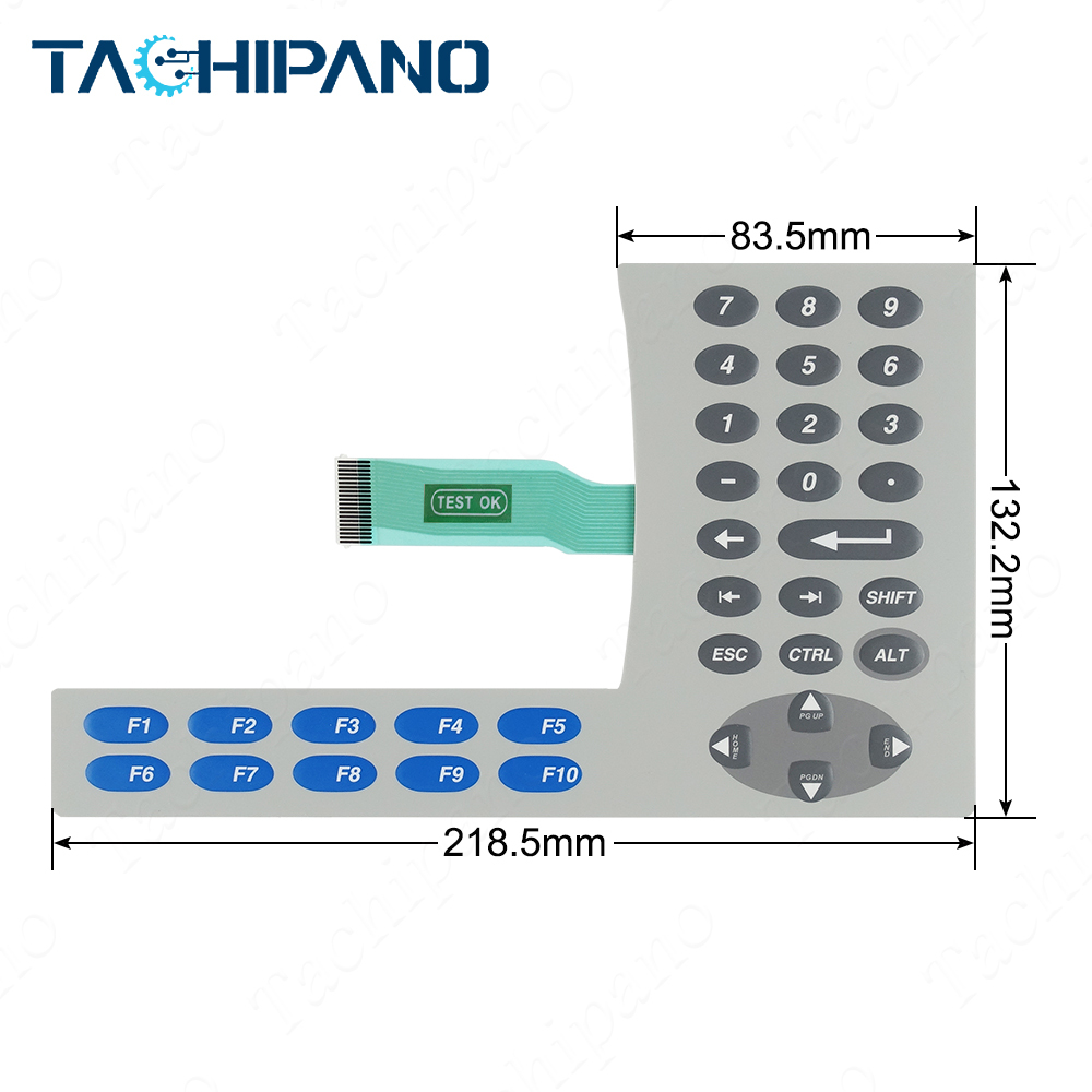 2711P-B6M5D8 2711P-B6M20D8 Plastic Case, Touch Screen, Membrane Keypad for PanelView Plus 600