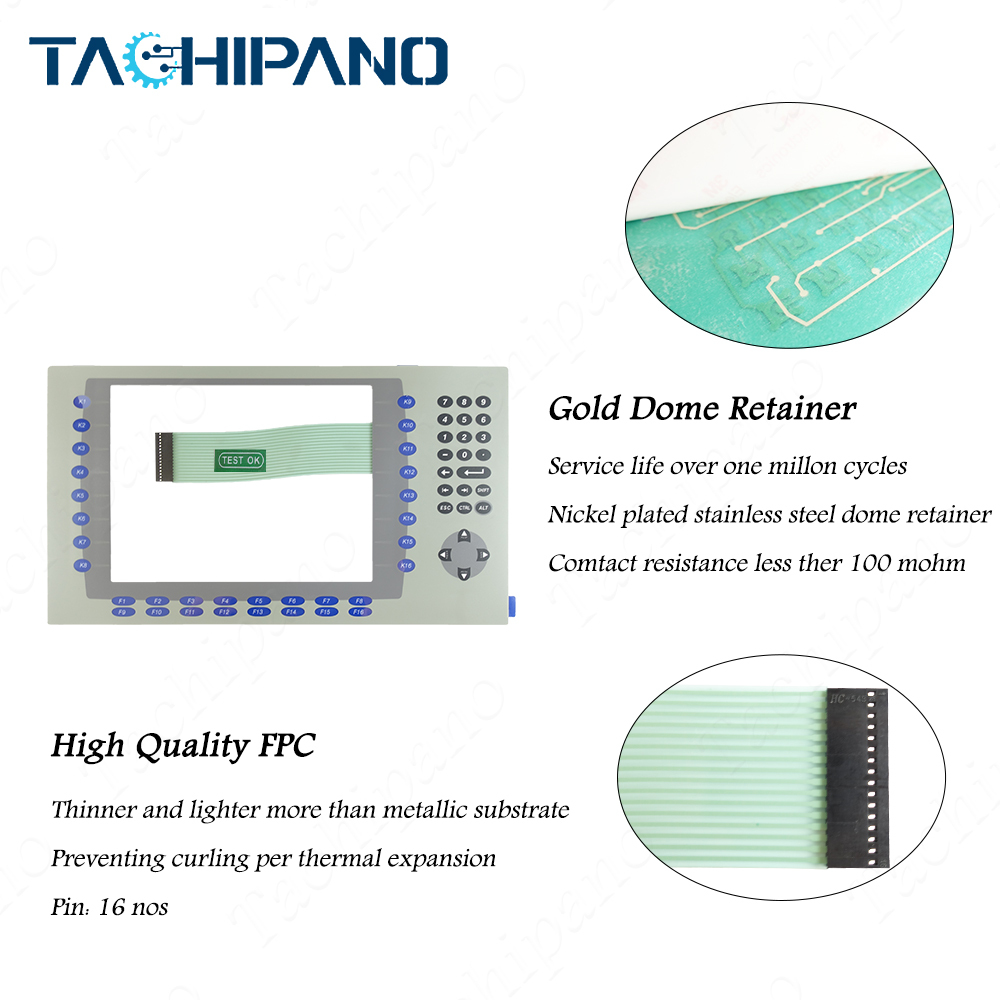 2711P-RDT10C Front Plastic Case, Touch Screen, Protective film for PanelView Plus 1000