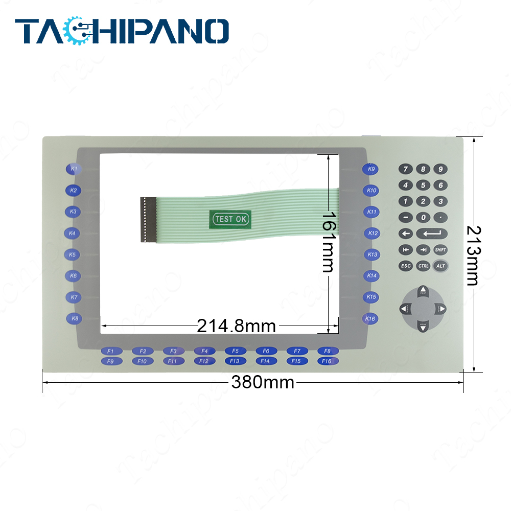 2711P-RDT10C Front Plastic Case, Touch Screen, Protective film for PanelView Plus 1000