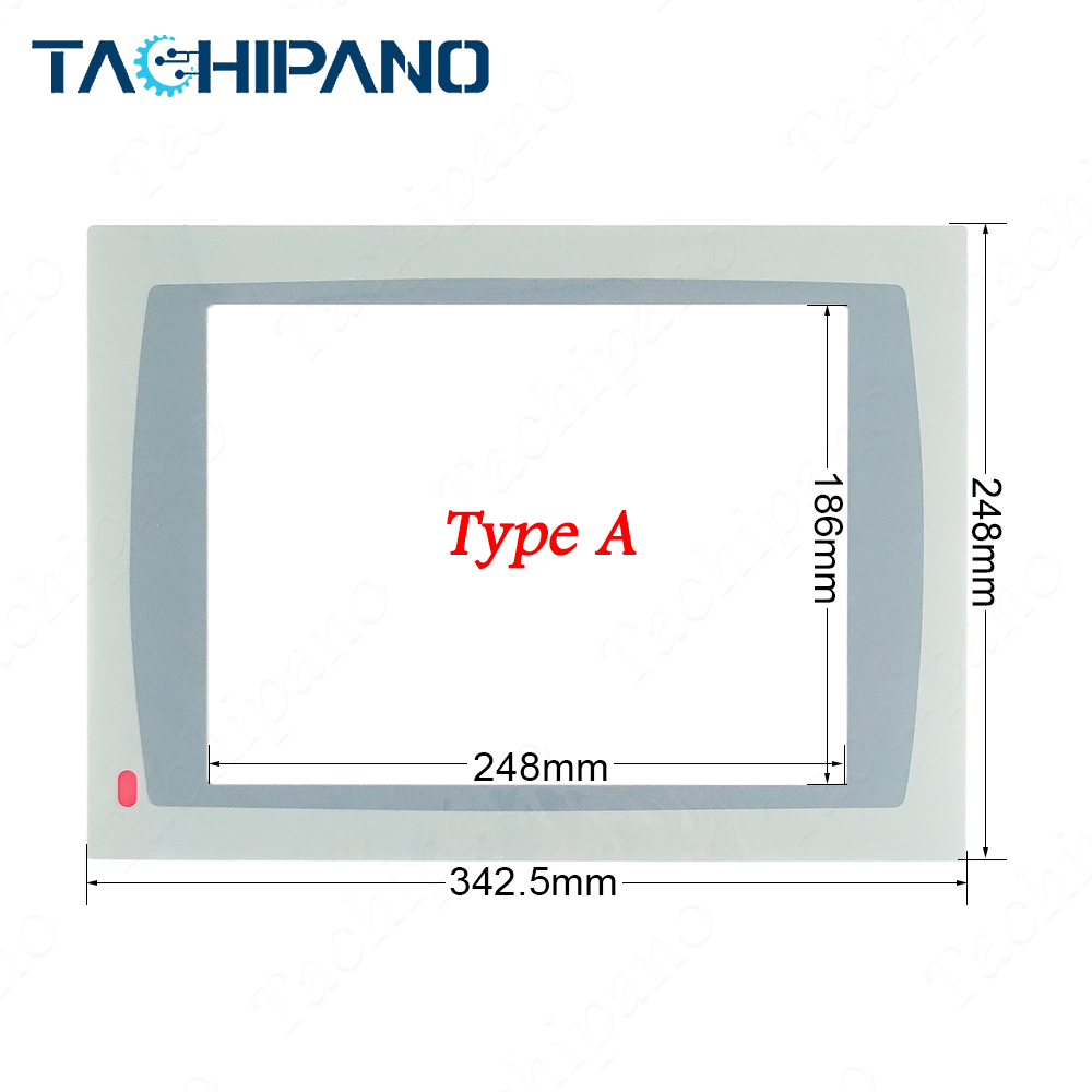 2711P-T12C10D2 2711P-T12C10D6 Front Plastic Case, Touch Screen, Protective film for PanelView Plus 1250