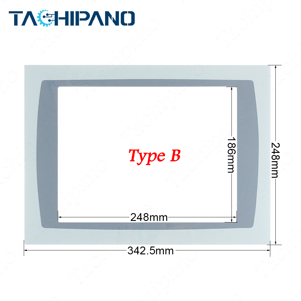 2711P-T12C10D2 2711P-T12C10D6 Front Plastic Case, Touch Screen, Protective film for PanelView Plus 1250
