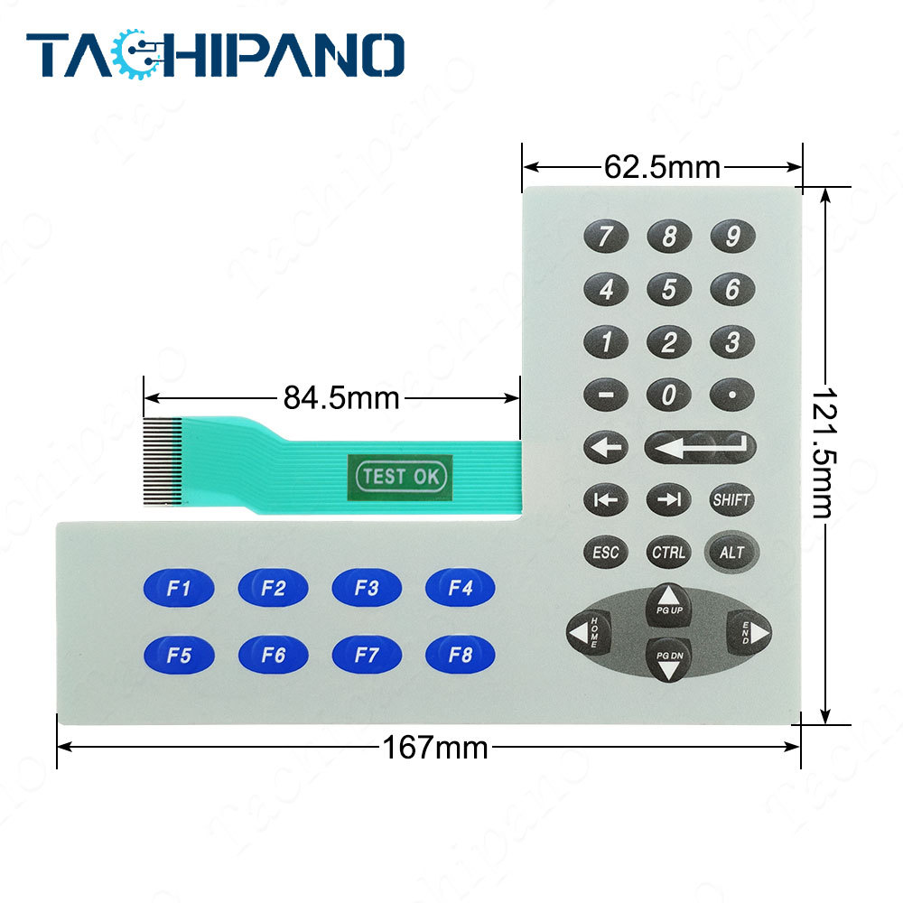 2711P-B4C5A8 2711P-B4C5D8 Plastic Case, Touch screen, Membrane keypad for PanelView Plus 6-400