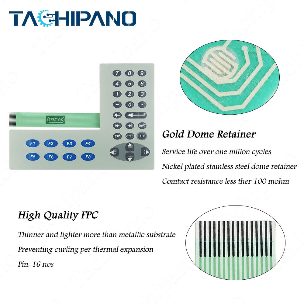 2711P-B4C5A8 2711P-B4C5D8 Plastic Case, Touch screen, Membrane keypad for PanelView Plus 6-400