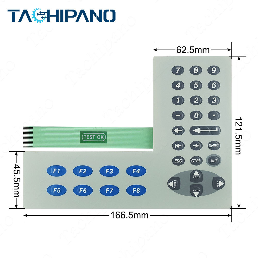 2711P-K4C20A 2711P-K4C20D Plastic Case, Membrane keypad for PanelView Plus 6-400
