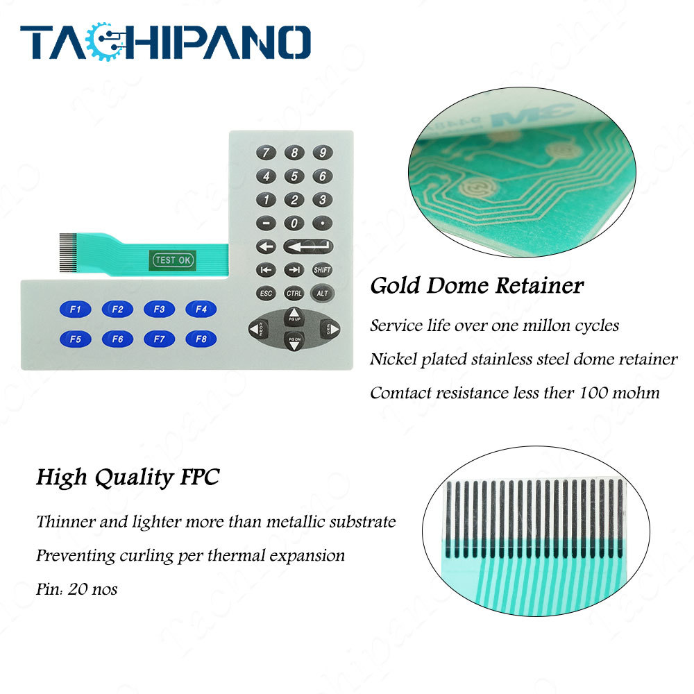 2711P-B4C5A8 2711P-B4C5D8 Plastic Case, Touch screen, Membrane keypad for PanelView Plus 6-400